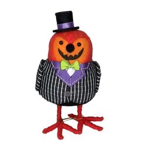 Hyde & EEK! Boutique Feathered Friends Gourdon 2024 Halloween Bird Plush Decor